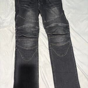 Ctbqitom black denim biker jeans
